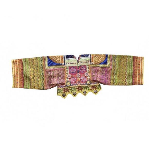Tops - Vintage Handmade Afghan Embroidered Top, Small